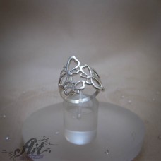 Сребърен дамски пръстен "Пеперуда"  R-1094